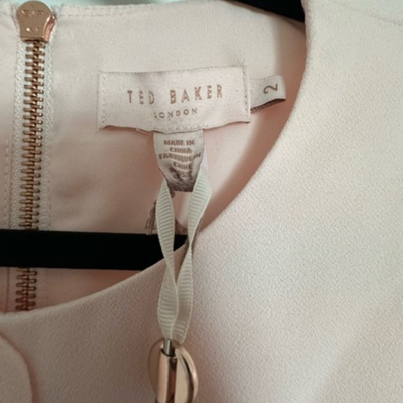 Ted Baker Pink and Dark Purple dress. - Picture 4 of 4